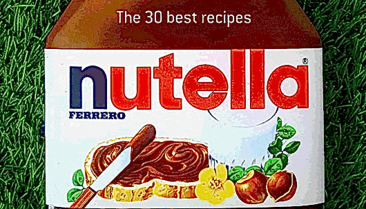 The nutella logo, with the words 'The 30 best recipes' above it