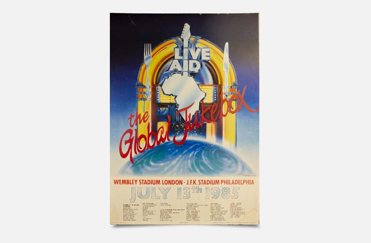 Live Aid Poster The Global Jukebox